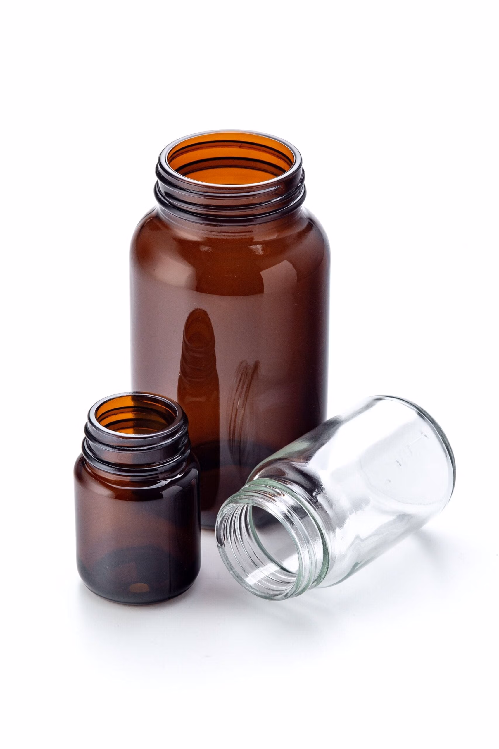 15ml-500ml Glass Powder Jars