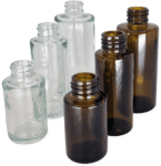 Bernsteinfarbene Derma-Flasche
