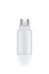 A close up photo of Origin's White Glass Marlow Bottle