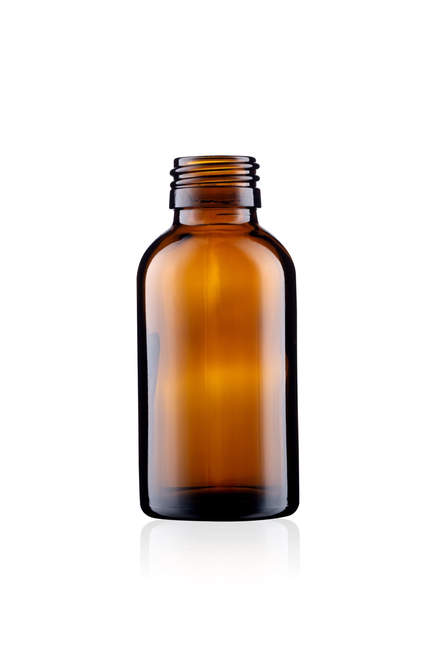 50ml-300ml Amber Glass Boston Round Bottles