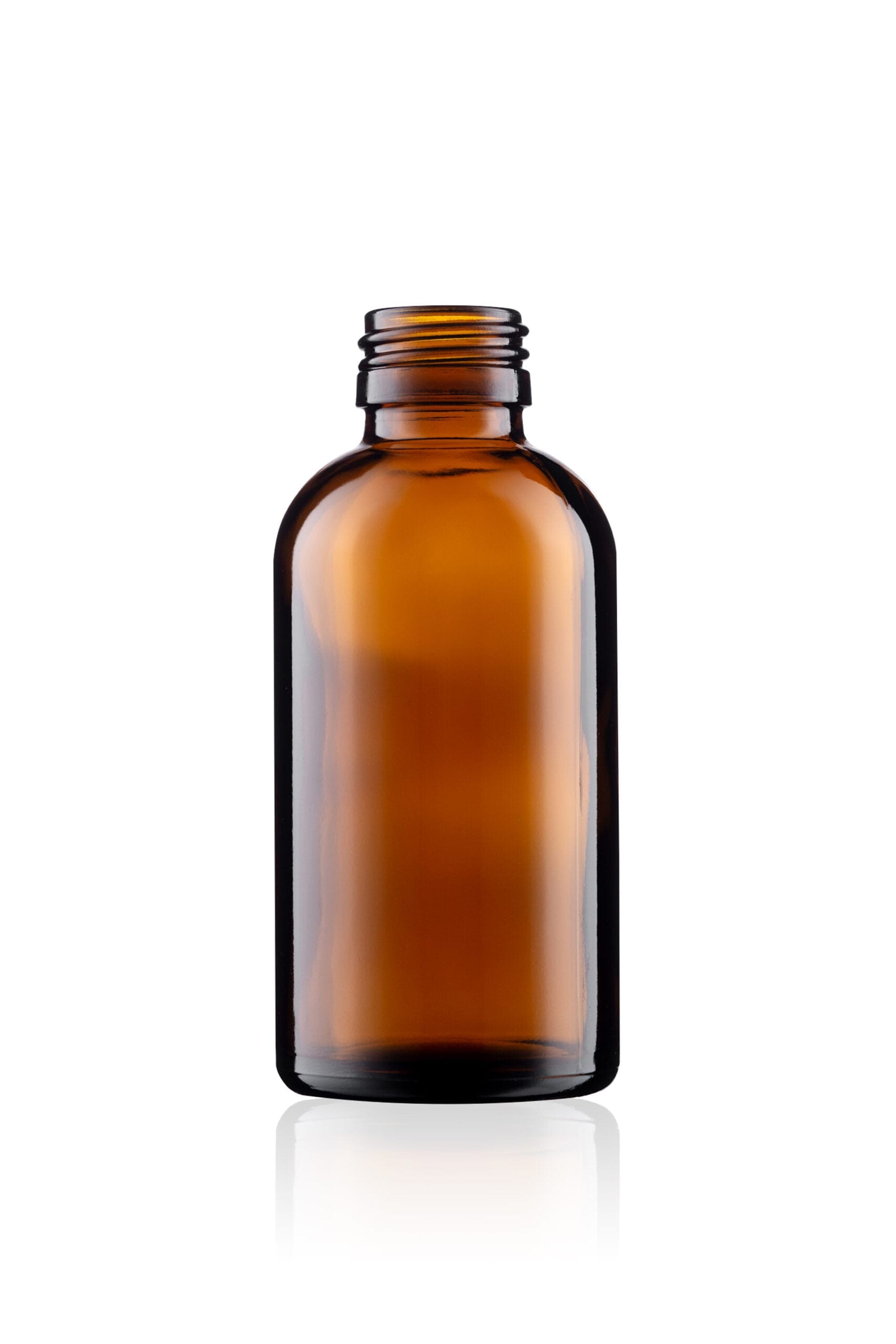 50ml-300ml Amber Glass Boston Round Bottles
