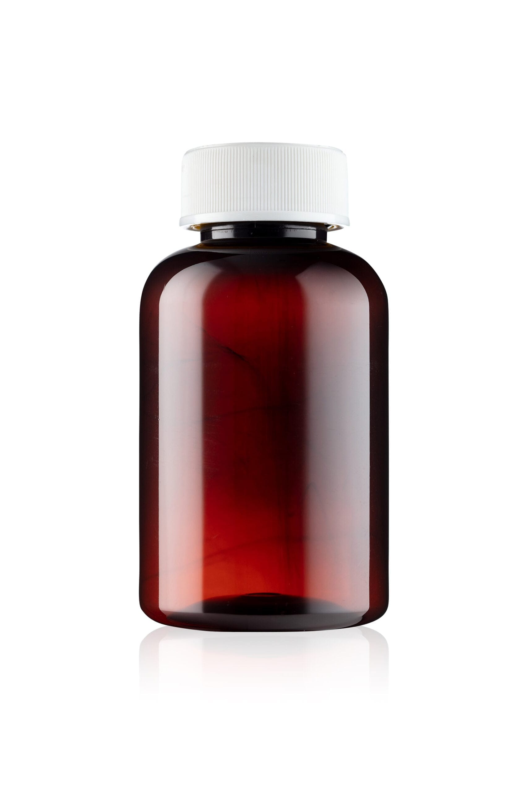 200ml UnoPac® Amber Round PET Tablet Bottle