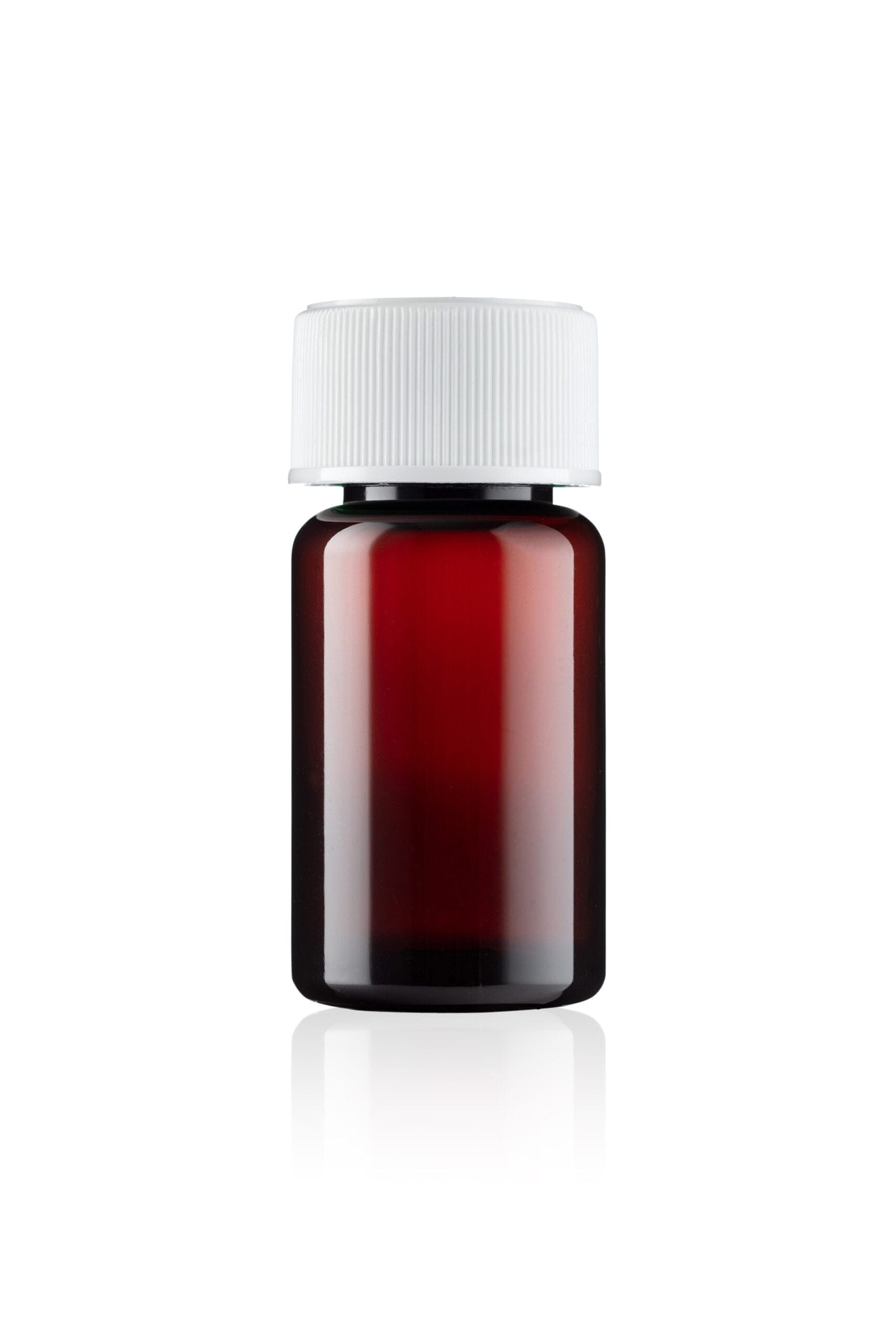 25ml UnoPac® Amber Round PET Tablet Bottle