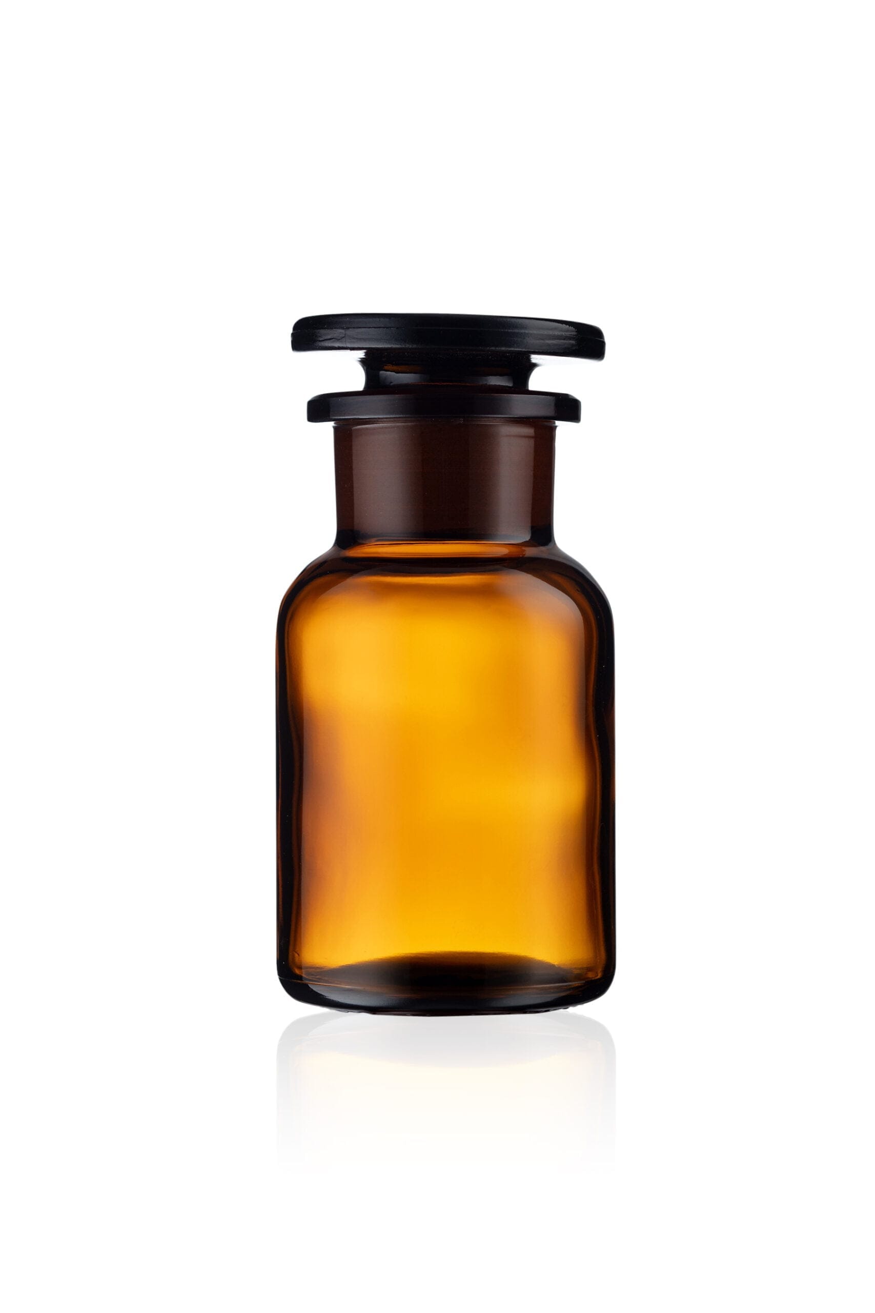 100ml Amber Glass Reagent Bottle & Ground Stopper