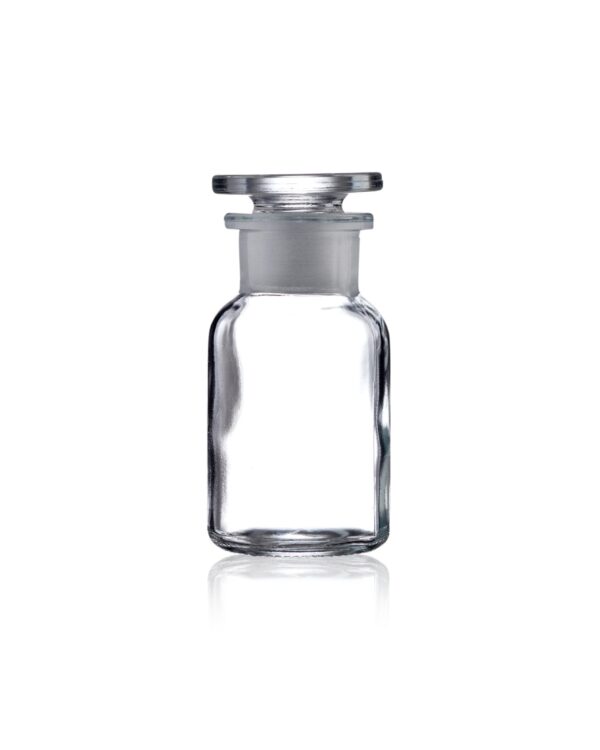 flacon à réactif transparent de 100 ml avec bouchon rodé