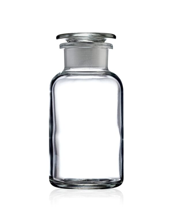 Flacon de réactif en verre transparent