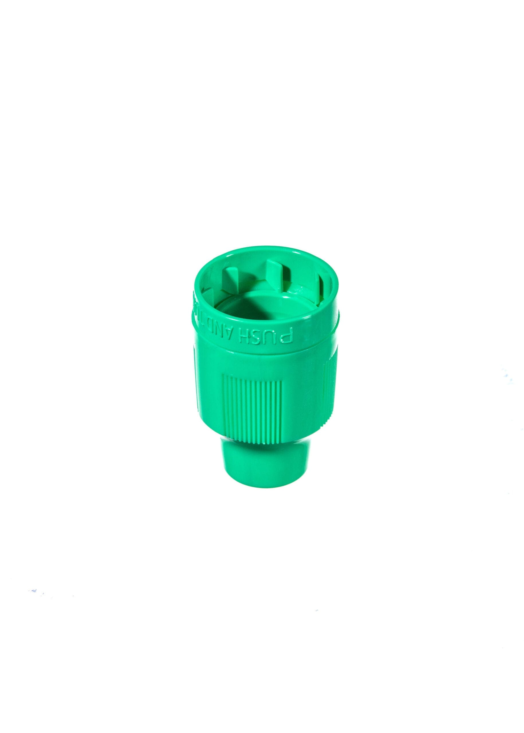 Green Polypropylene Child Resistant Closure