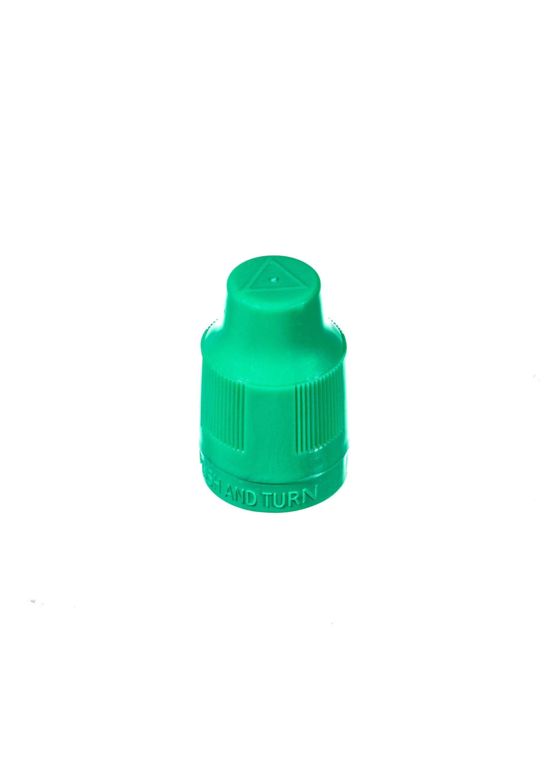 Green Polypropylene Child Resistant Closure