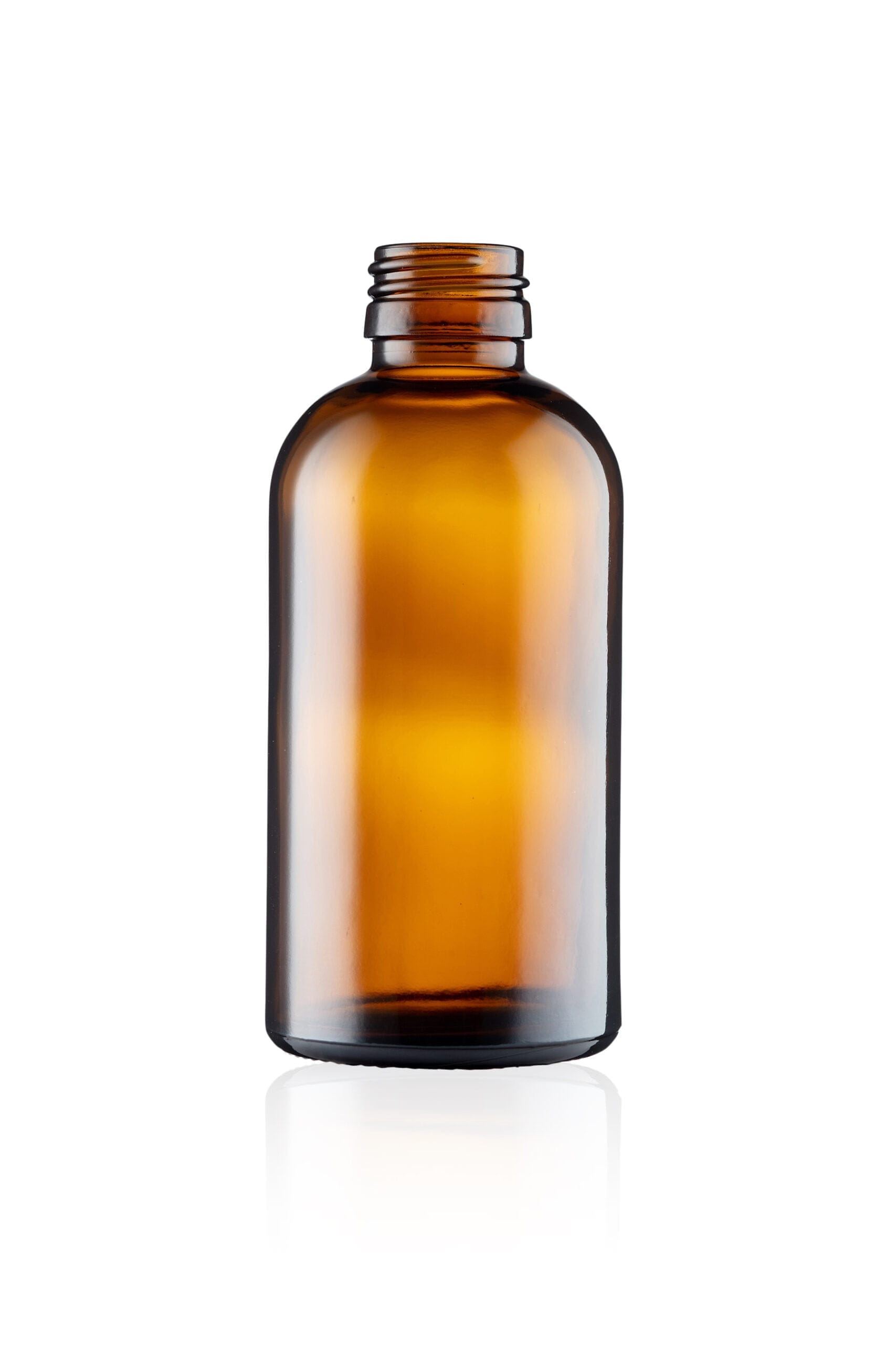 200ml Amber Glass Boston Round Bottle