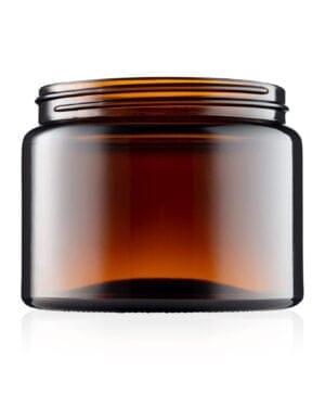Amber Ointment Jar