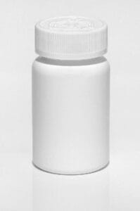 A Pill bottle with a screw cap