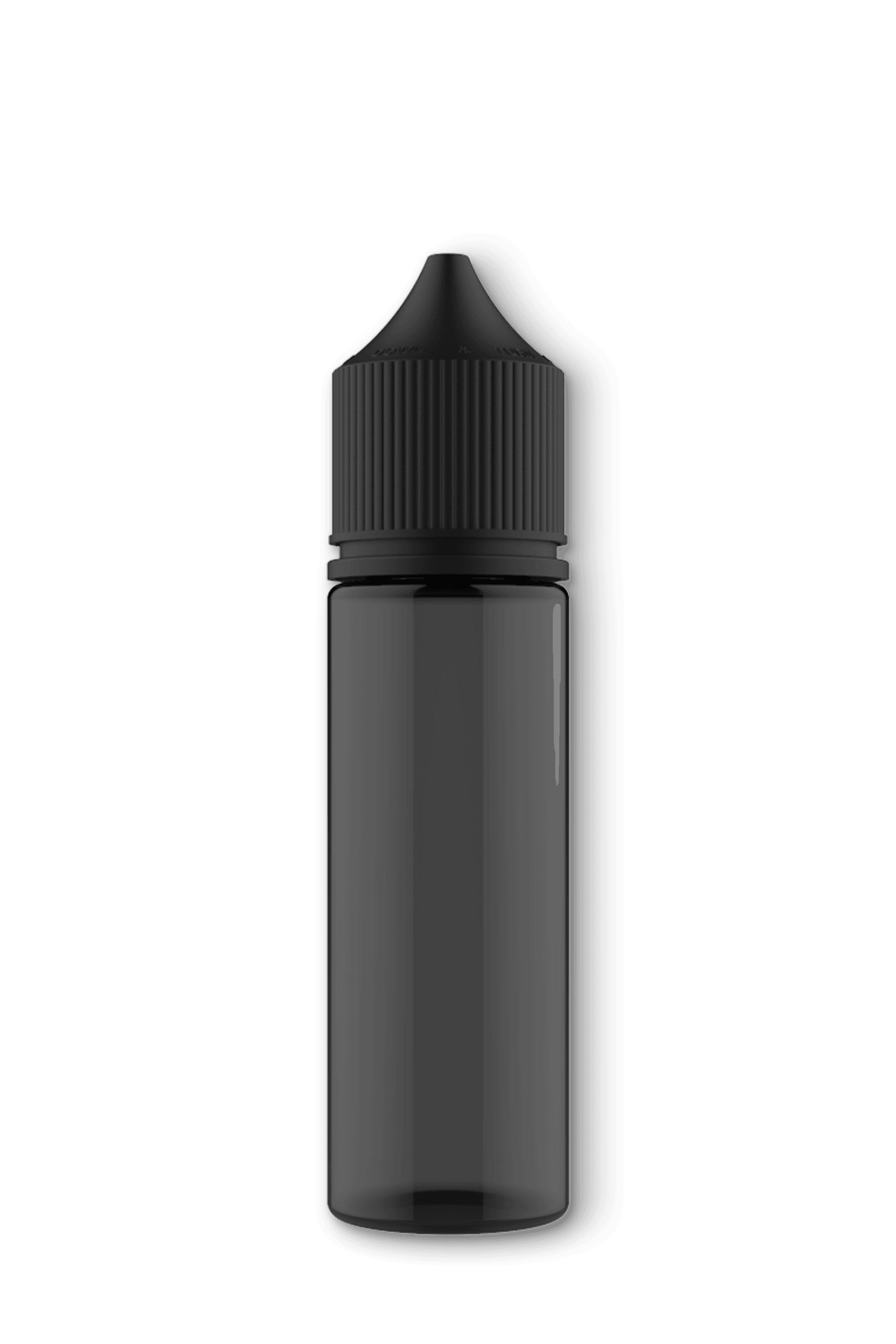 10ml-120ml Unicorn PET Vape Black Bottles with Black CRC & Tamper Evident Cap