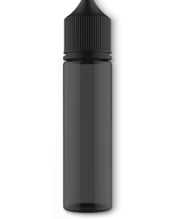 10ml-120ml Unicorn PET Vape Black Bottles with Black CRC & Tamper Evident Cap