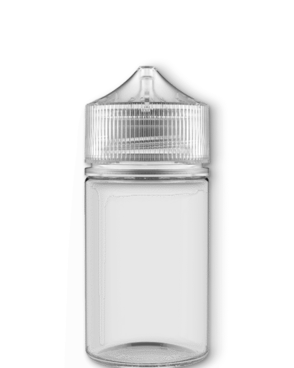 10ml-120ml Unicorn PET Vape Flacons transparents avec Natural CRC & Tamper Evident Cap