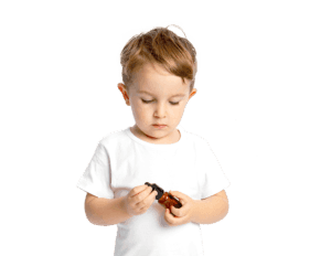 Origin Child Resistant Dropper Bottle Held By A Child Image