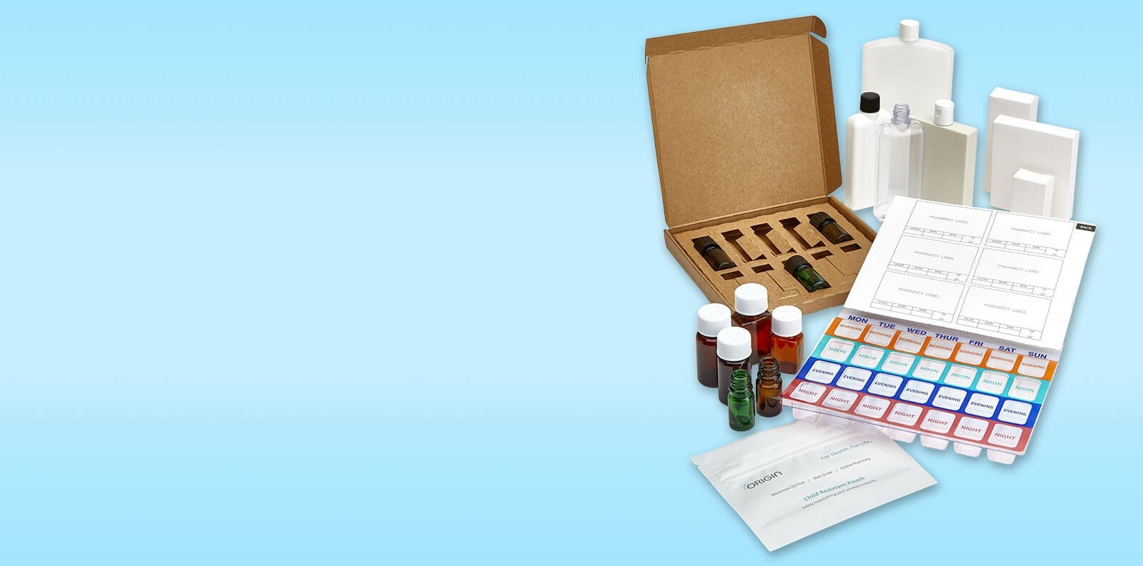 Gamme d'emballages postaux pour pharmacies